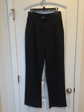 Women's Pants for the Office-Wild Fable Black Pleated Trousers NWT Size 8